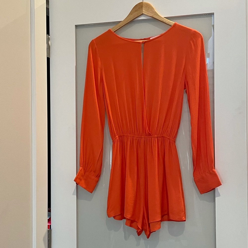superdown Orange Long Sleeve Romper - Picture 4 of 7